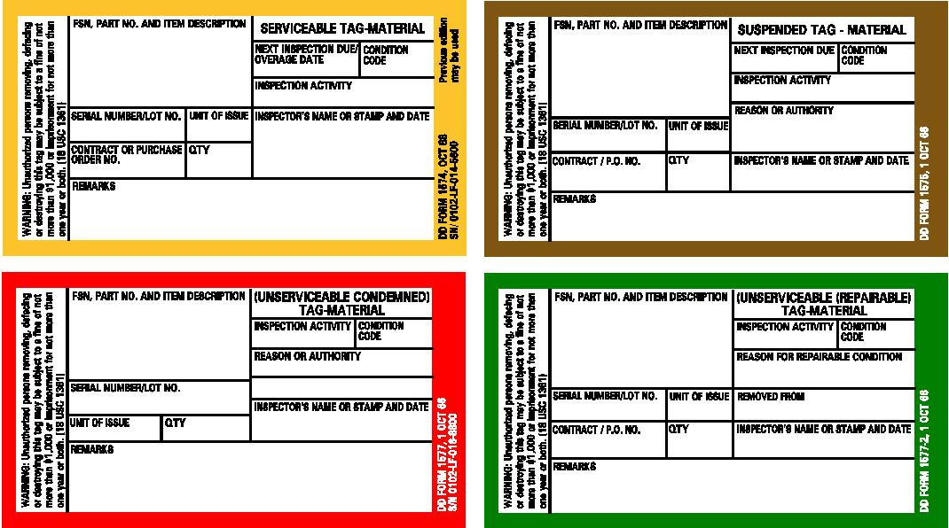 DD Form should be yellow tag DD Form should ds green tag DD Form should b.....